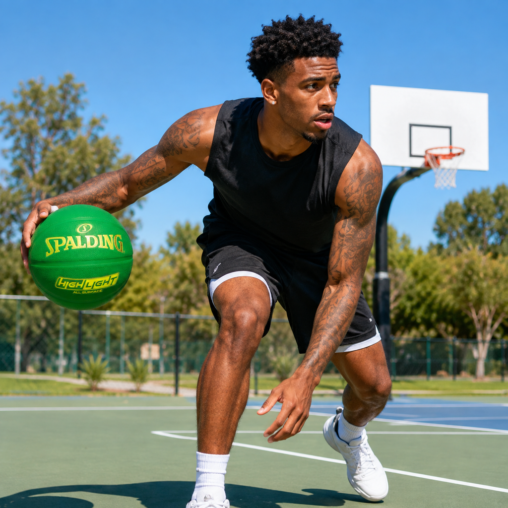 Spalding Highlight Series Basketball - Rush Green