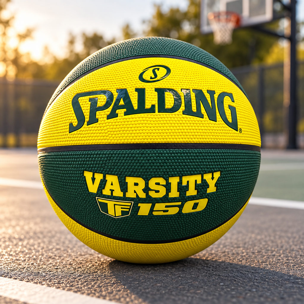 Spalding Varsity TF-150 Basketball – Green/Gold
