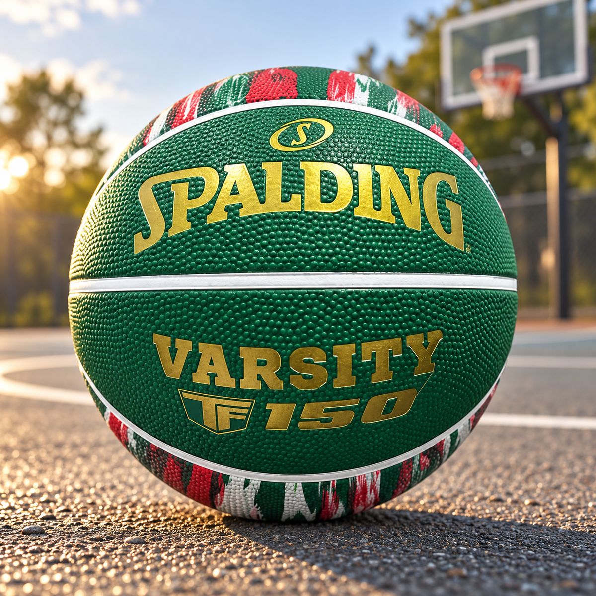 Spalding Marble Basketball – Green/White