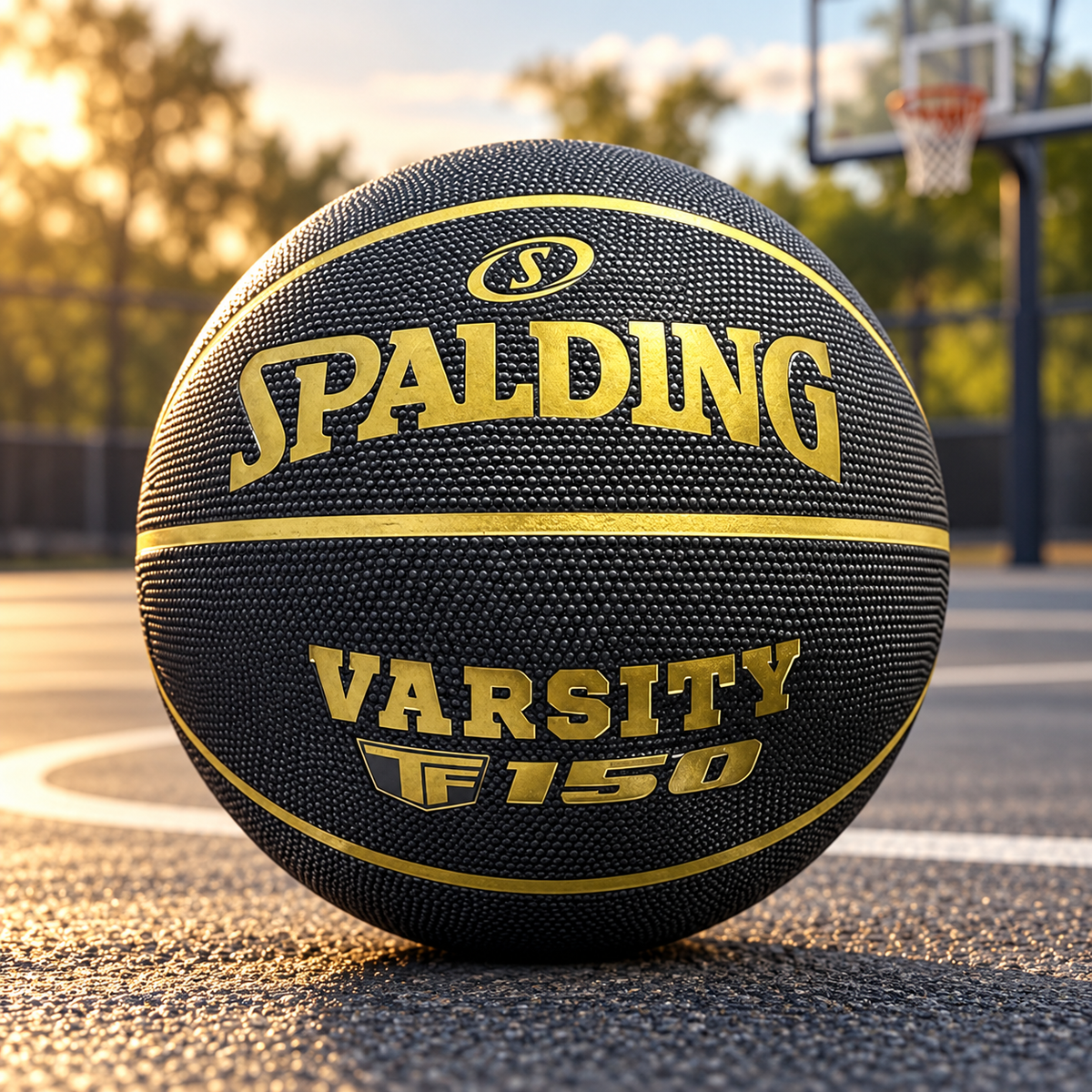Spalding Varsity TF-150 Basketball – Black/Gold