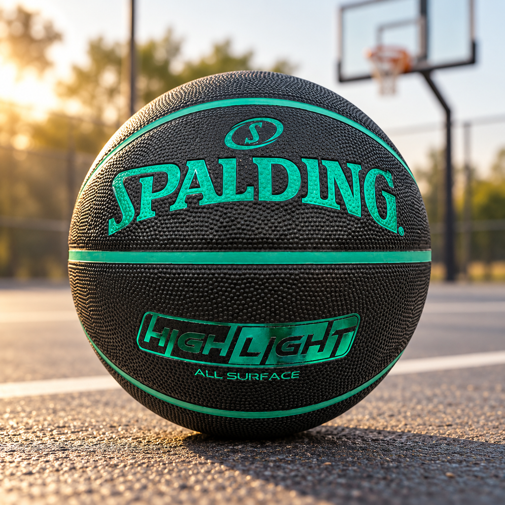 Spalding Highlight Snake Basketball – Forest Green