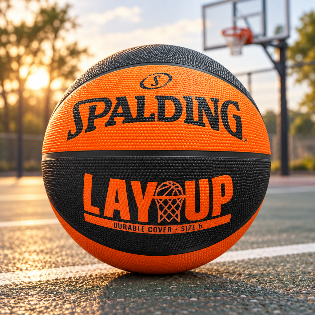 Spalding Lay Up Basketball – Orange/Black