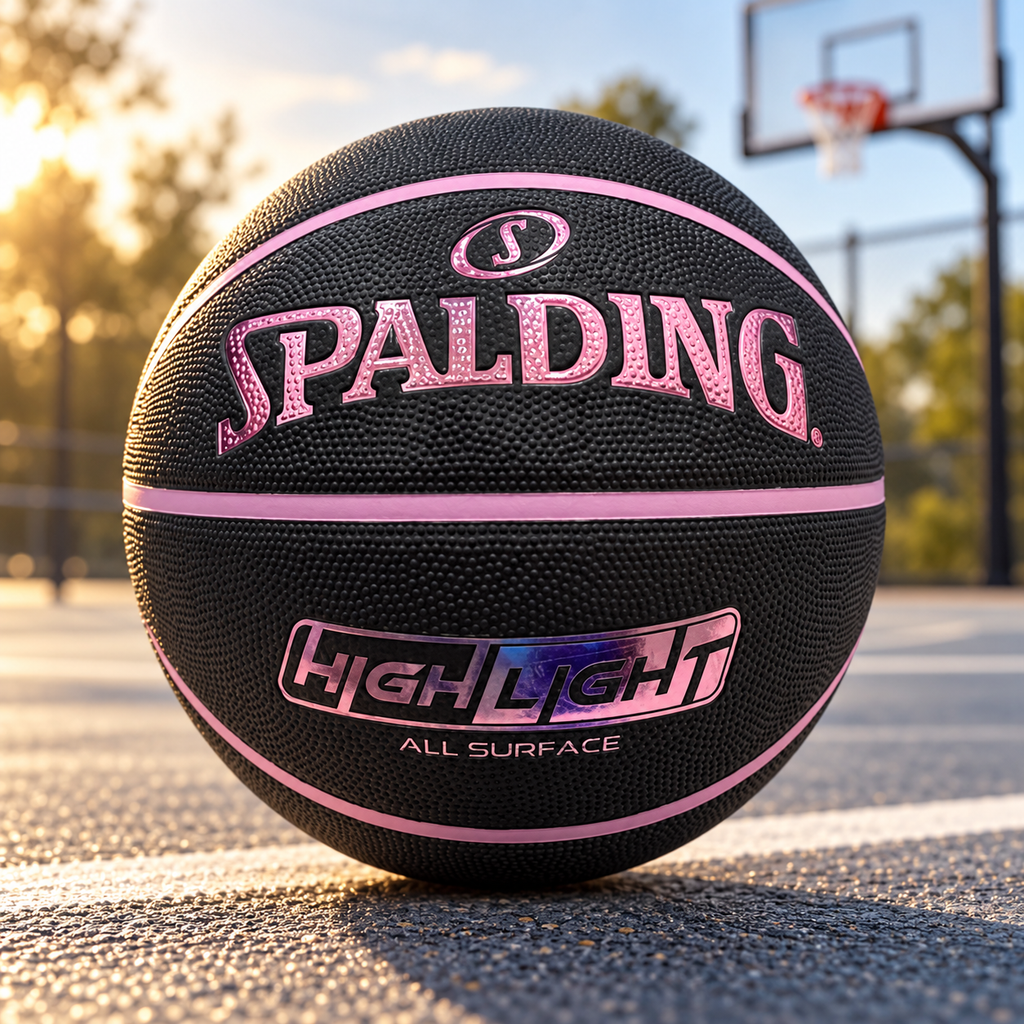 Spalding Highlight Snake Basketball – Pink