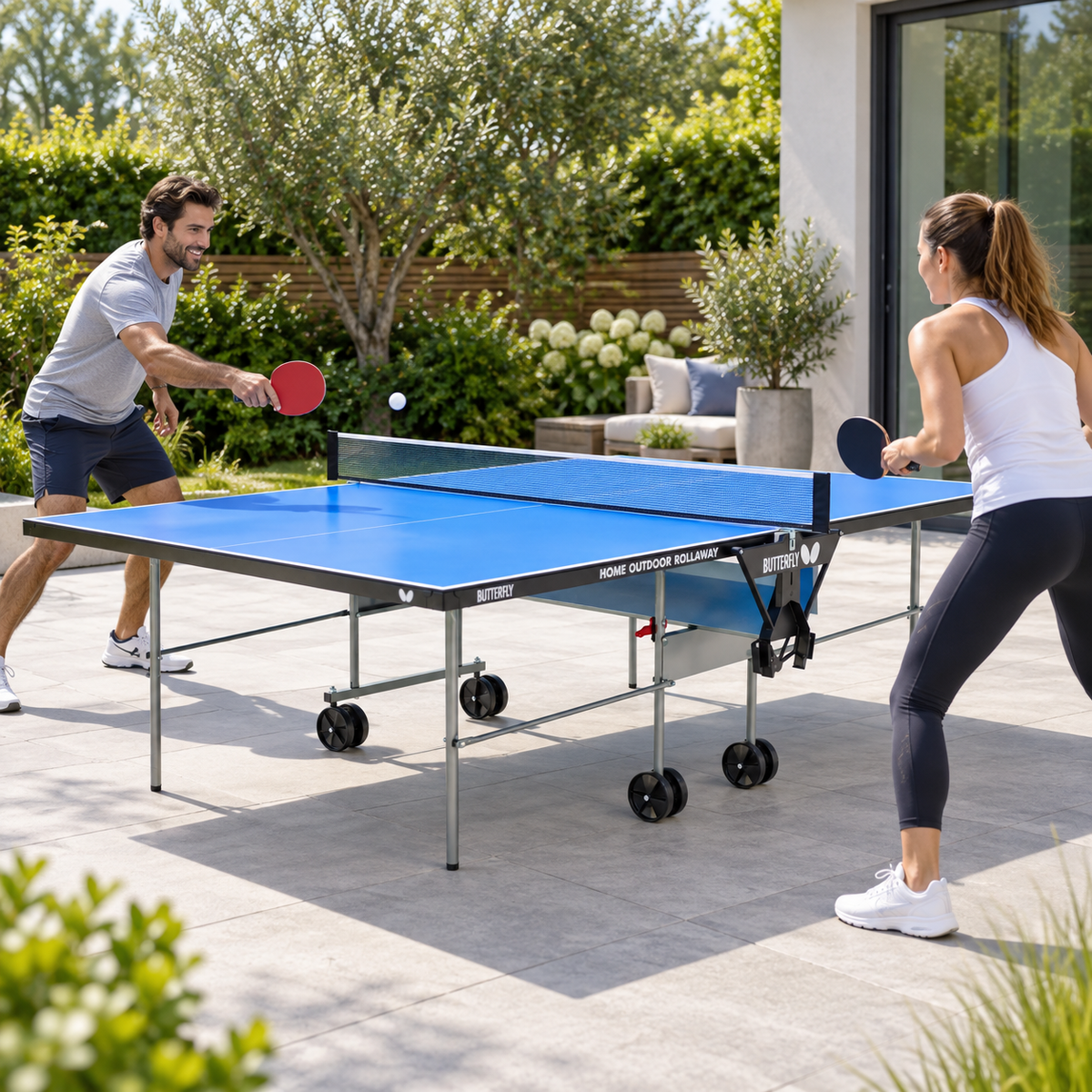 Butterfly Home Outdoor Rollaway Table Tennis Table