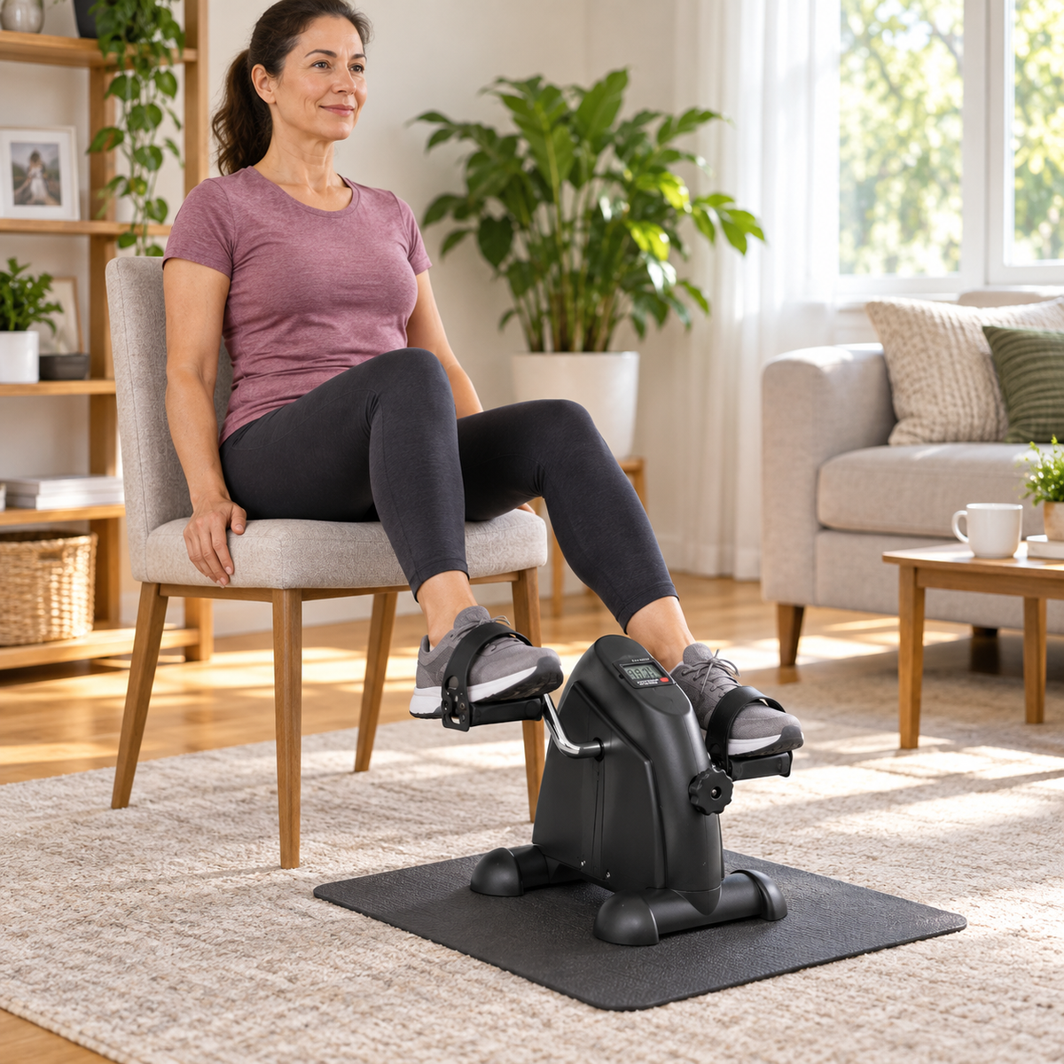 Mini Pedal Exerciser with Digital Display