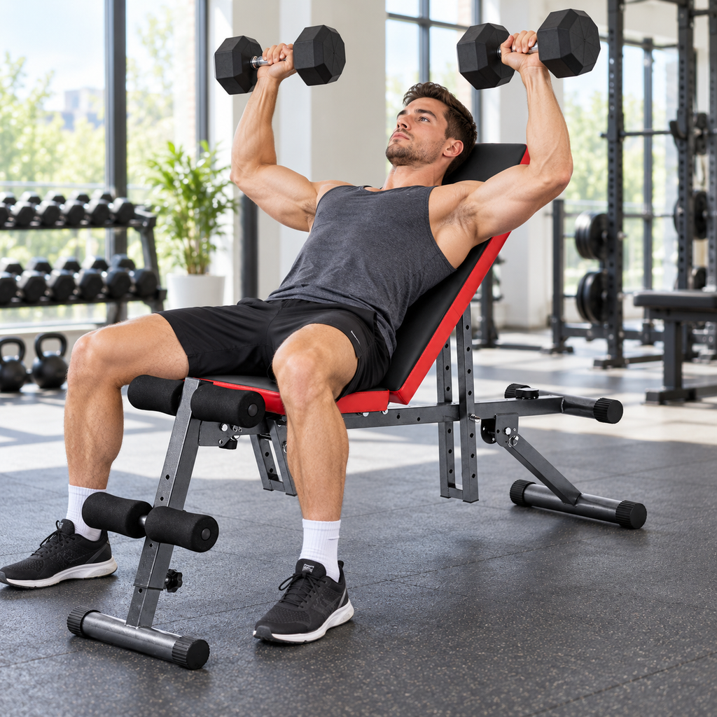 Foldable Adjustable Weight Bench