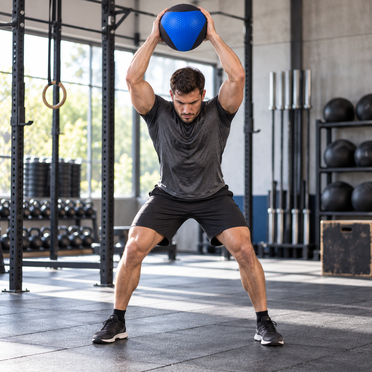 Textured Rubber Medicine Ball