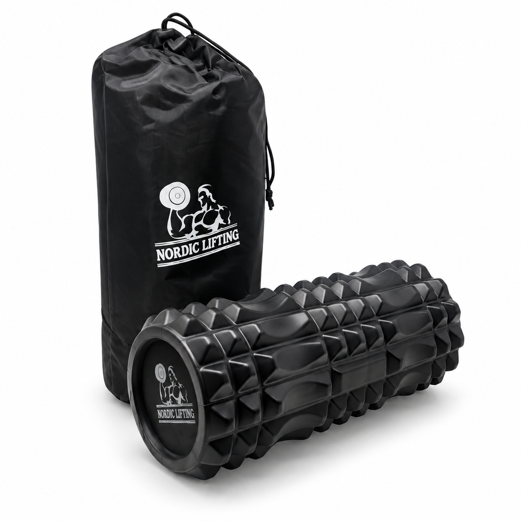 Textured Foam Roller with Carry Bag