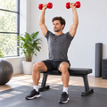 Vinyl Hex Dumbbell Pair - Red - 1 Kg