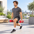 Vinyl Hex Dumbbell Pair - Red - 4 Kg