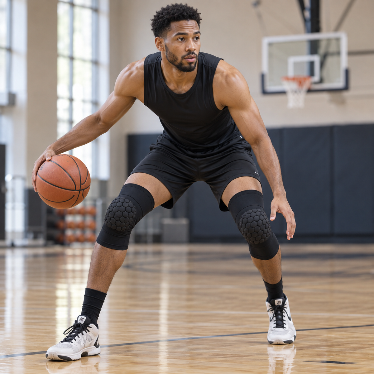 Honeycomb Padded Knee Sleeves