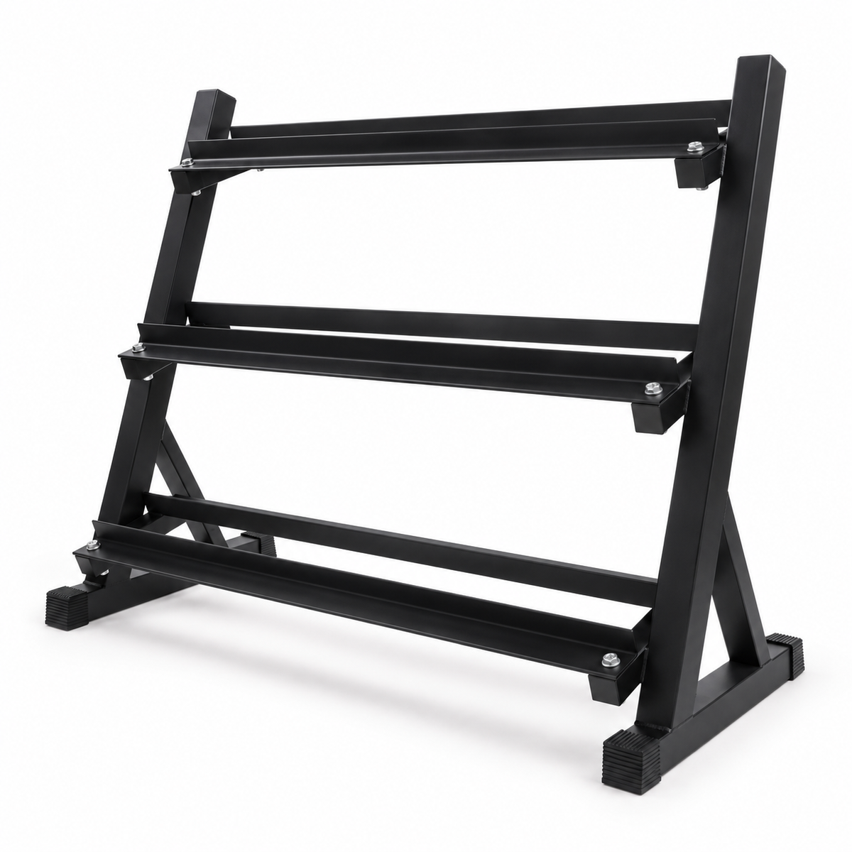 Three-Tier Metal Dumbbell Rack