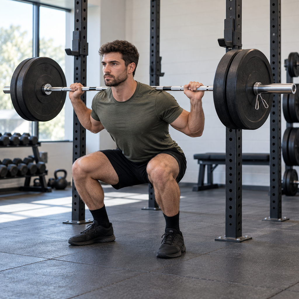Olympic Barbell with Spring Collars