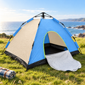 Automatic Pop-Up Camping Tent - 3 Pers - Blue/White