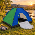 Automatic Pop-Up Camping Tent - 3 Pers - Green/Blue