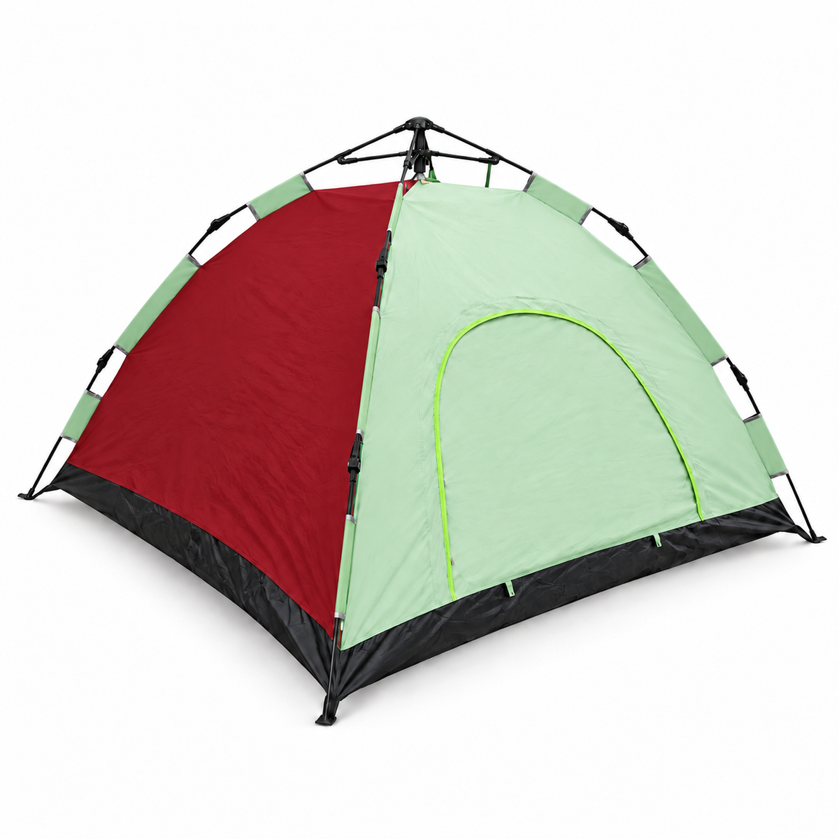 Automatic Pop-Up Camping Tent - 4 Pers - Red