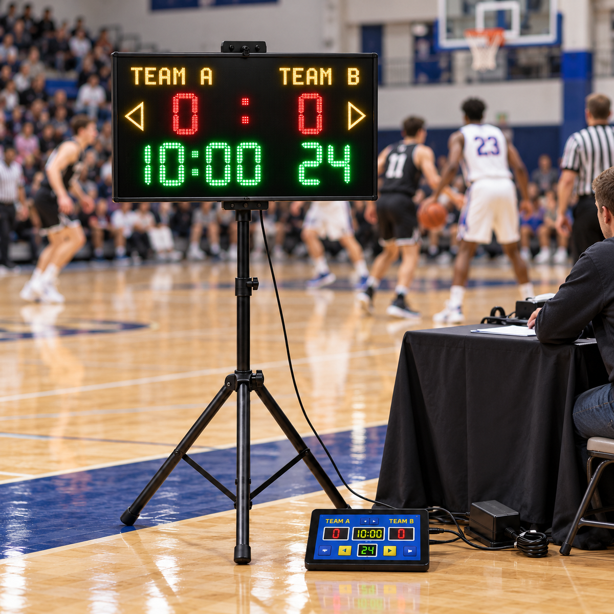 Portable Electronic Basketball Scoreboard