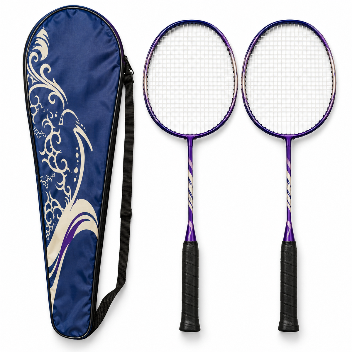 Badminton Racket Set with Carry Cover