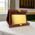 Wooden Award Plaque with Presentation Case