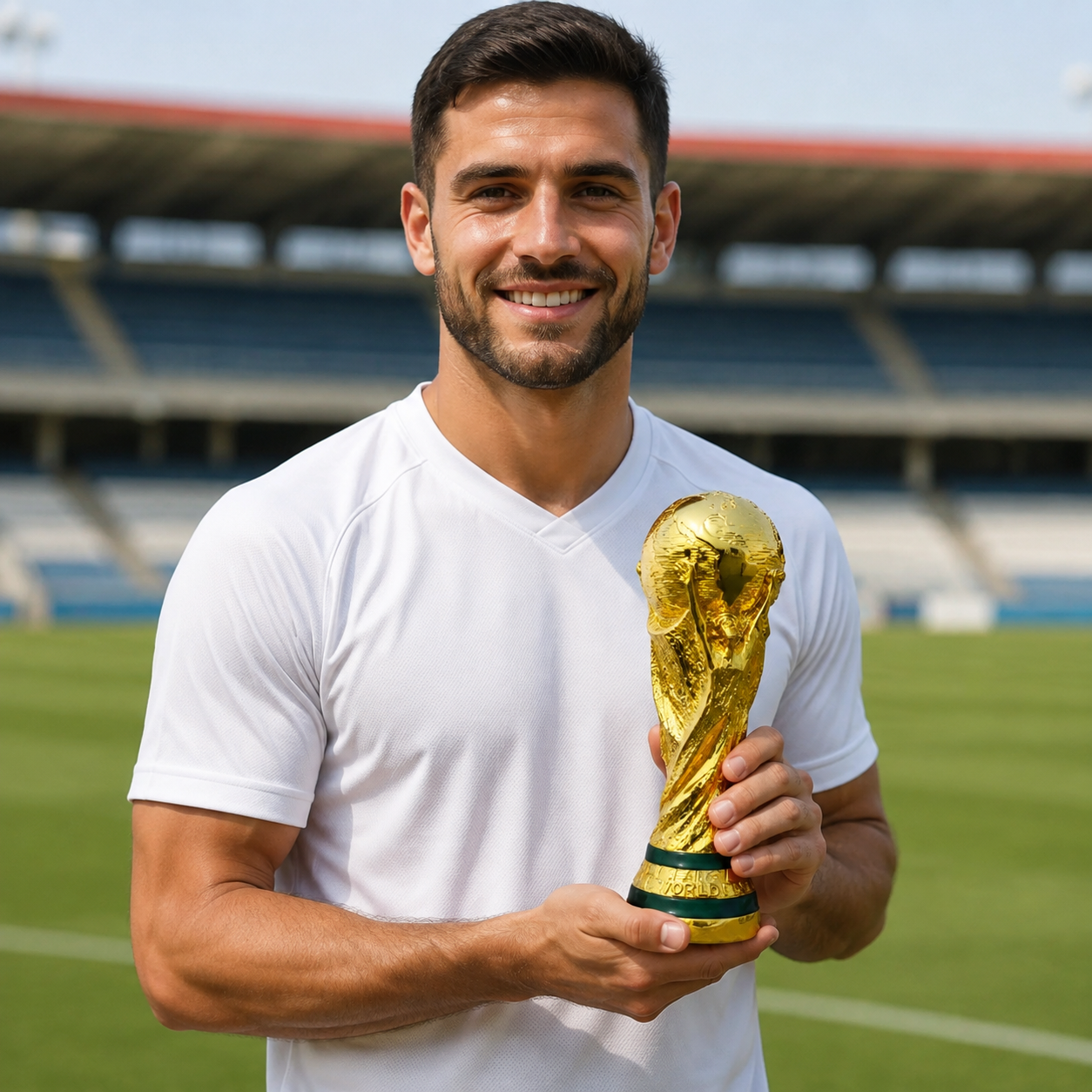 World Cup-Style Football Trophy