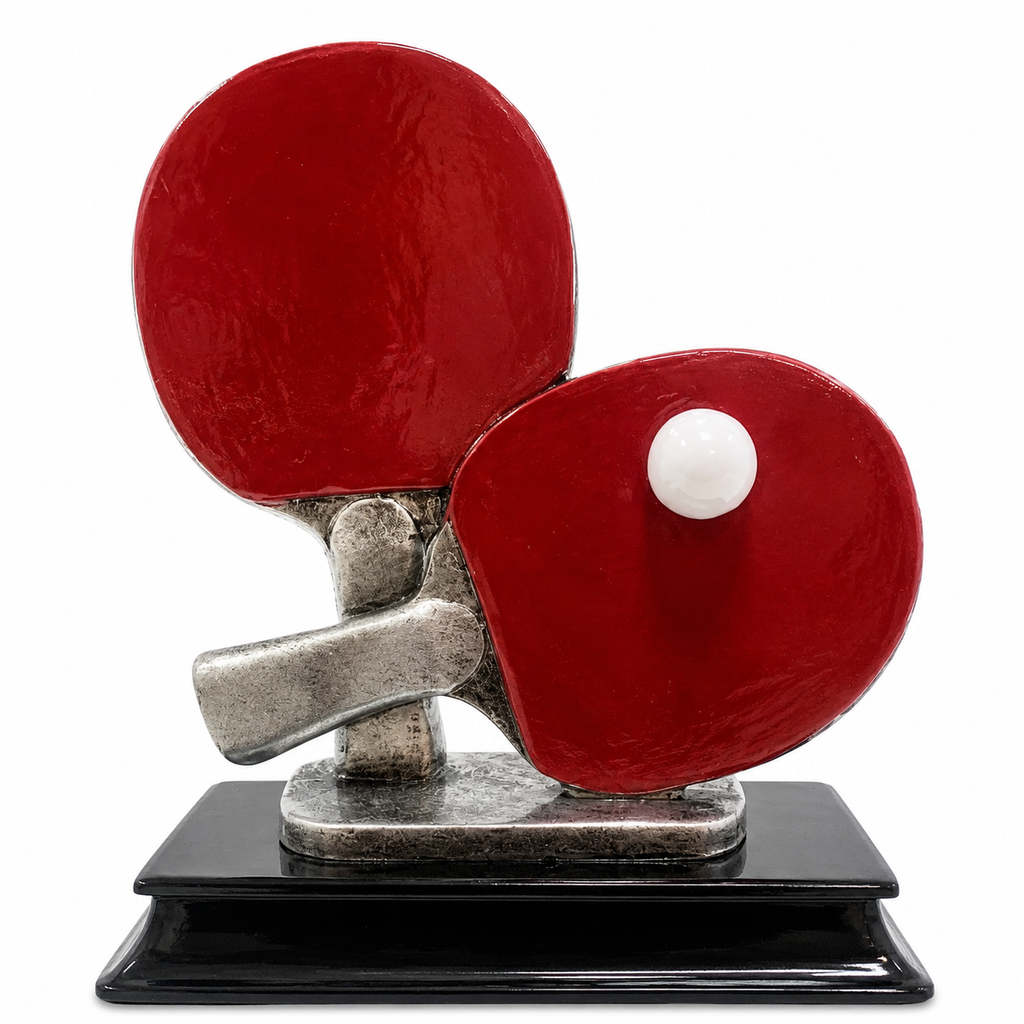 Red Paddle Table Tennis Trophy