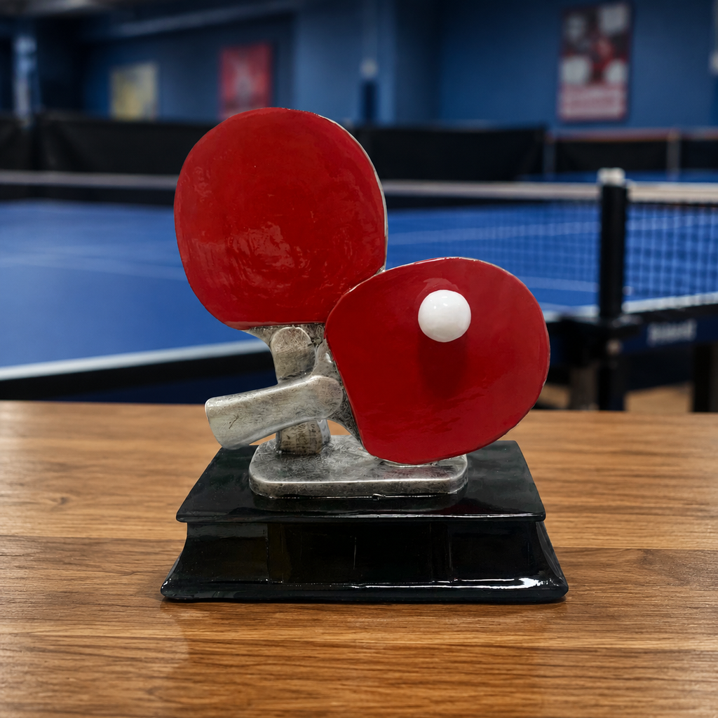 Red Paddle Table Tennis Trophy