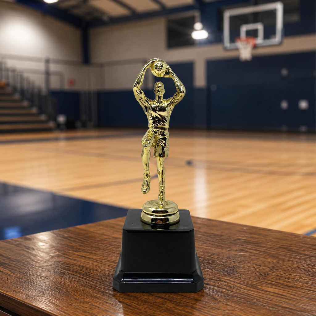 Gold Basketball Player Trophy