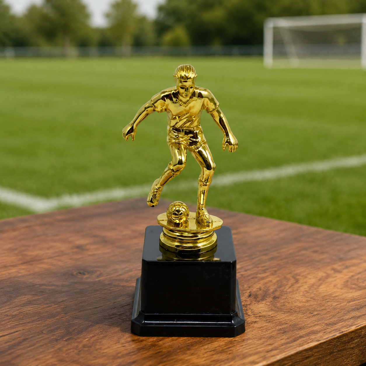 Gold Football Player Trophy