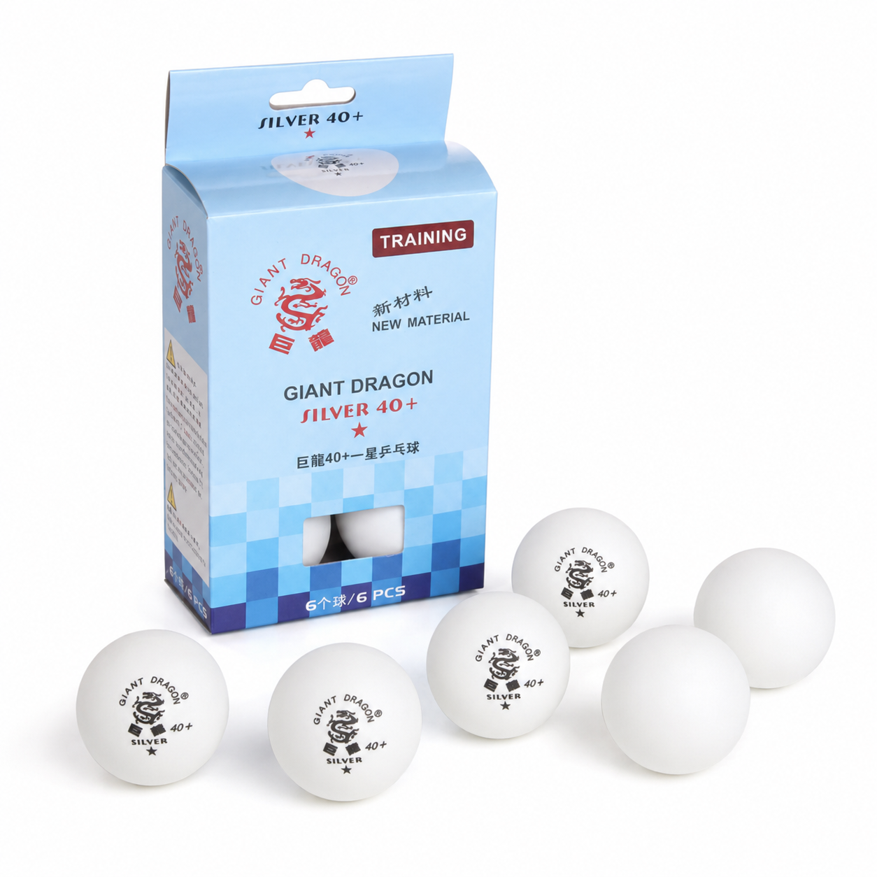 Giant Dragon Silver 40+ Training Balls