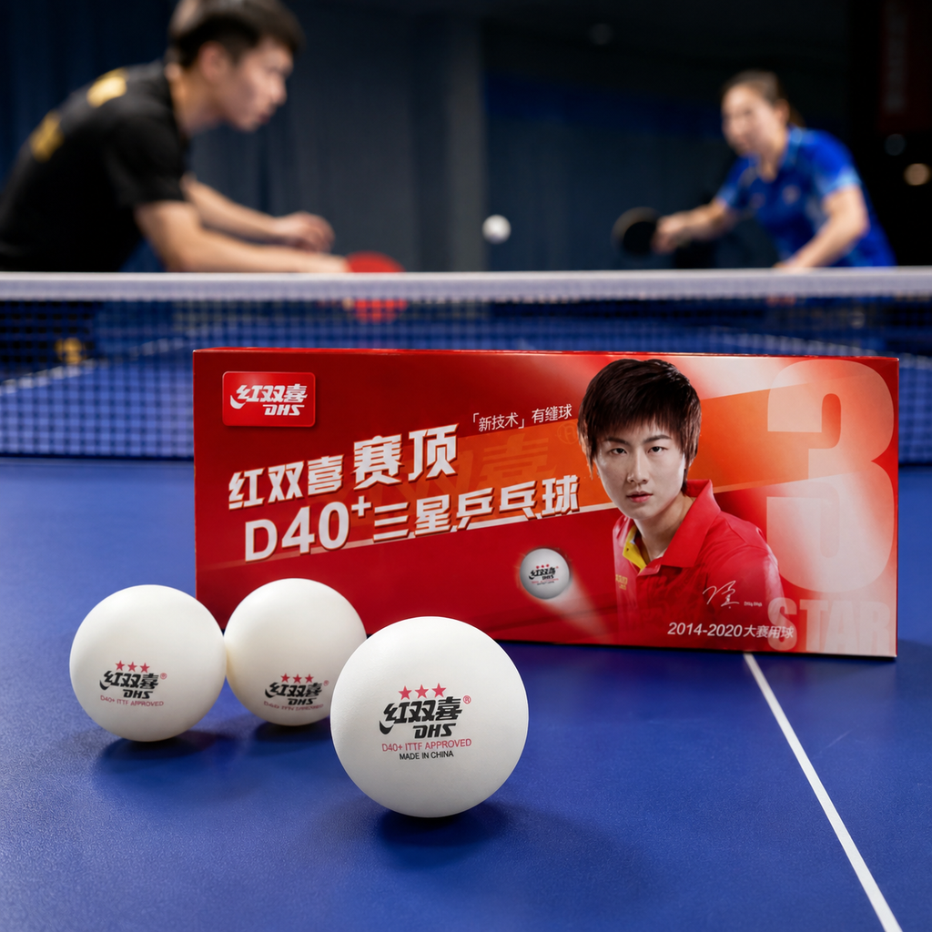 DHS D40+ 3-Star Table Tennis Balls