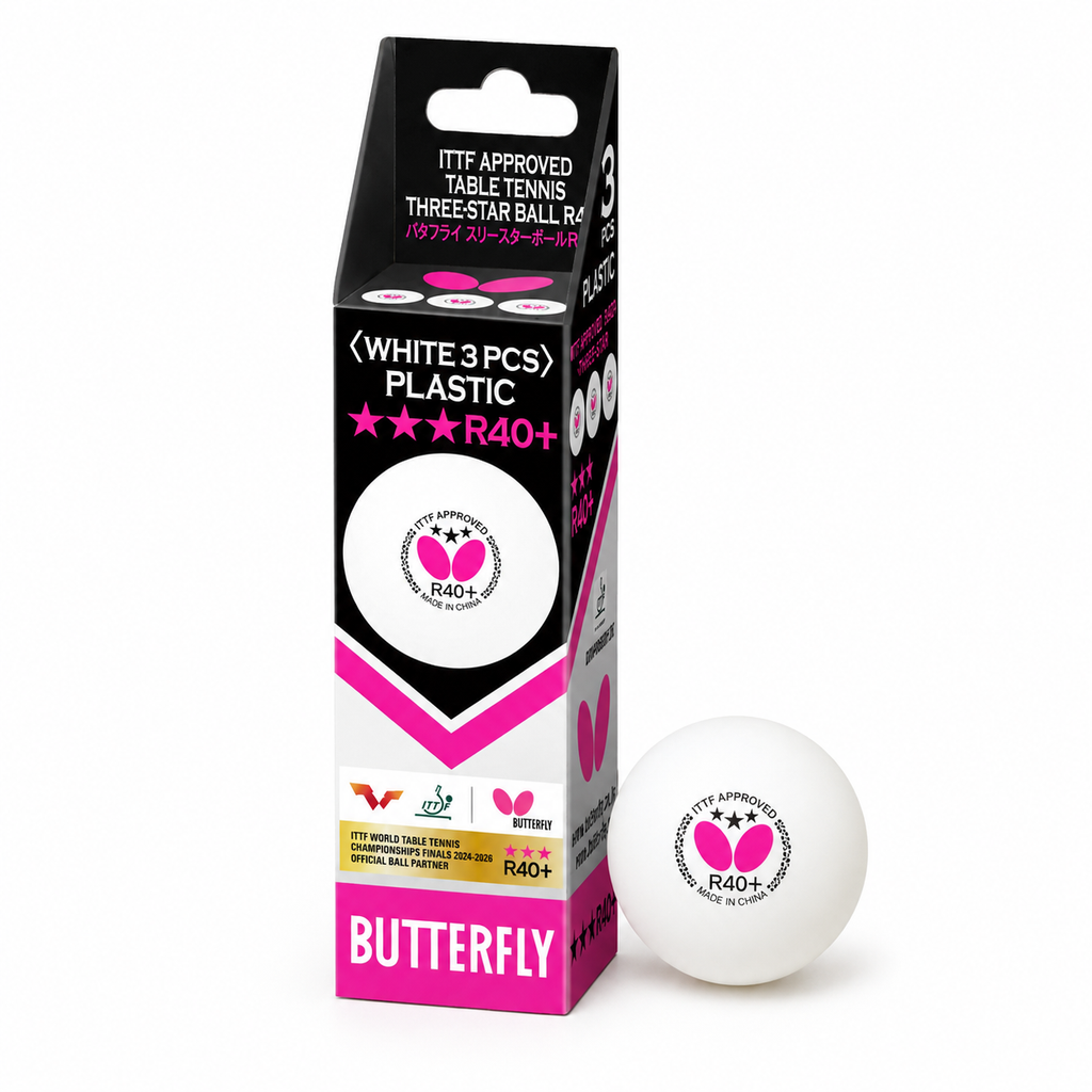 Butterfly R40+ 3-Star Table Tennis Balls