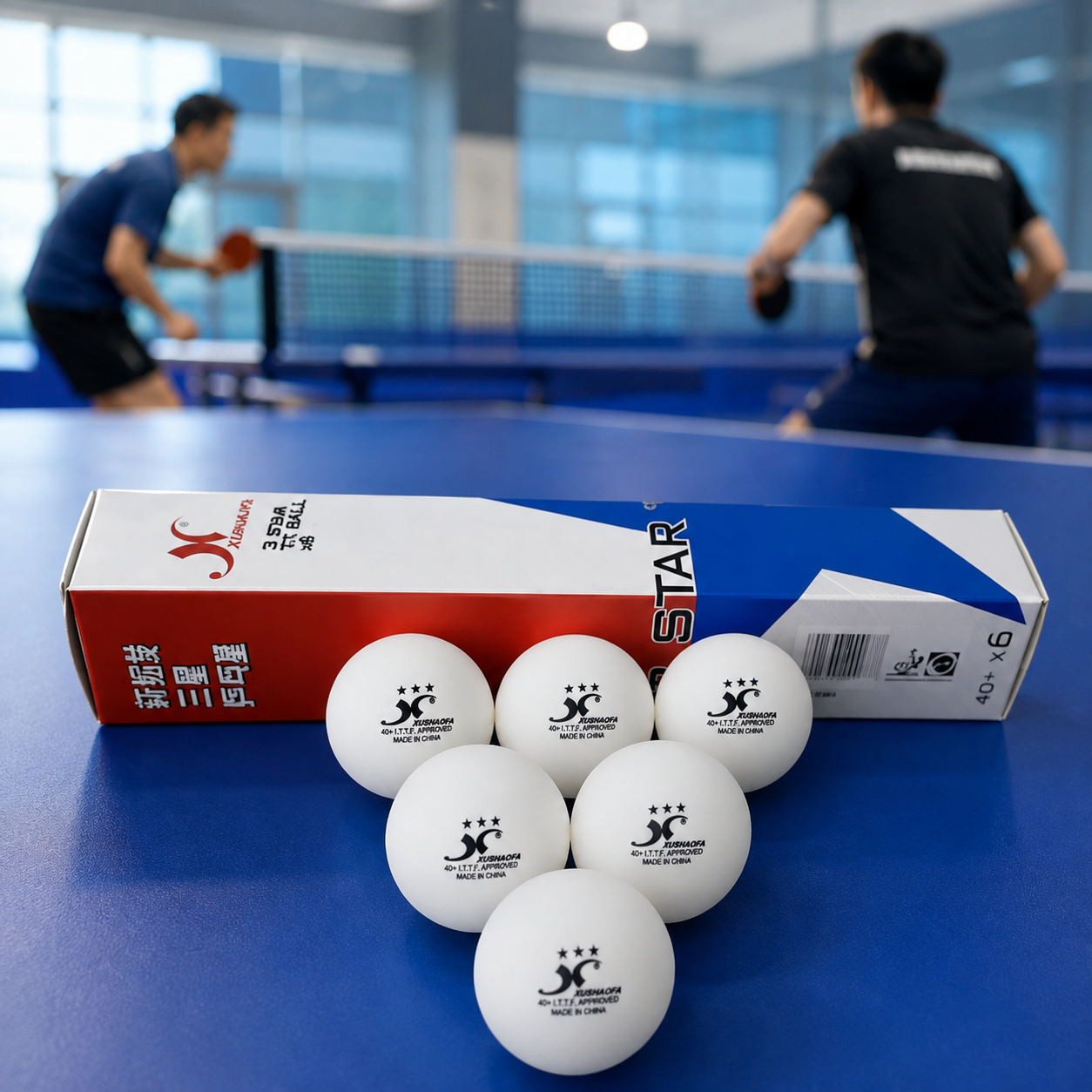 XuShaoFa 3-Star Seamless 40+ Table Tennis Balls