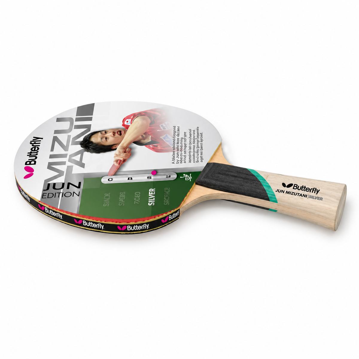 Butterfly Jun Mizutani Silver Table Tennis Racket