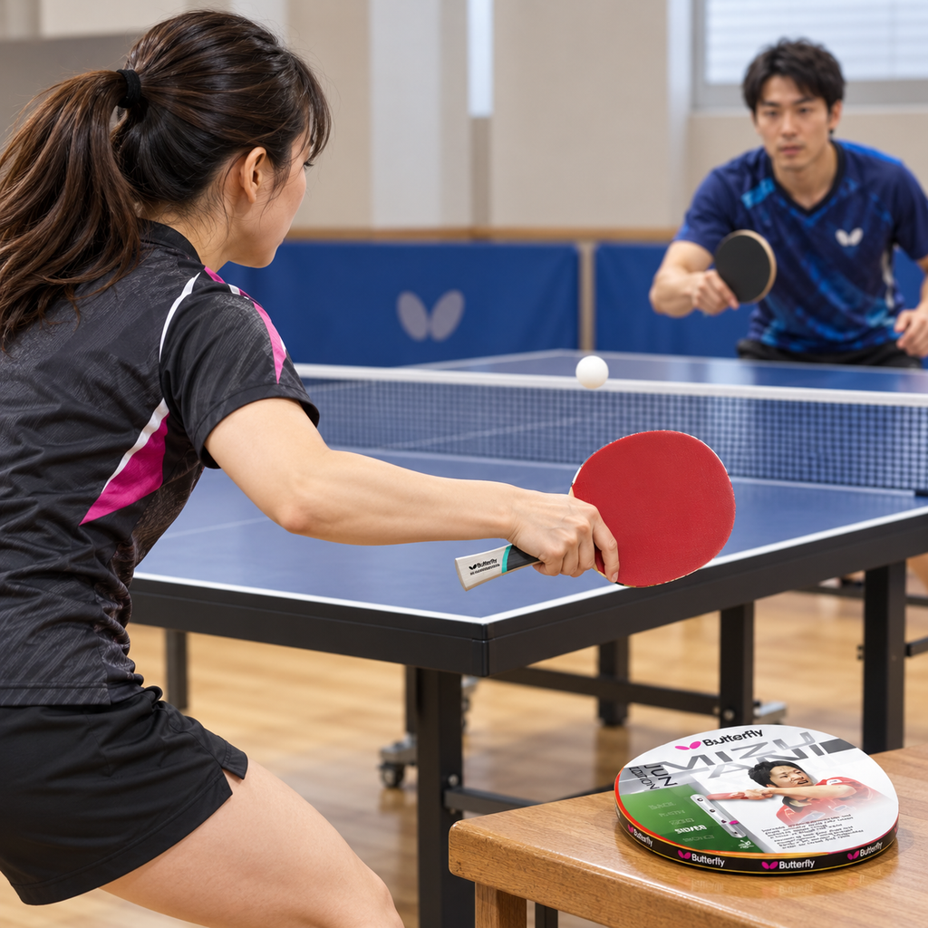Butterfly Jun Mizutani Silver Table Tennis Racket