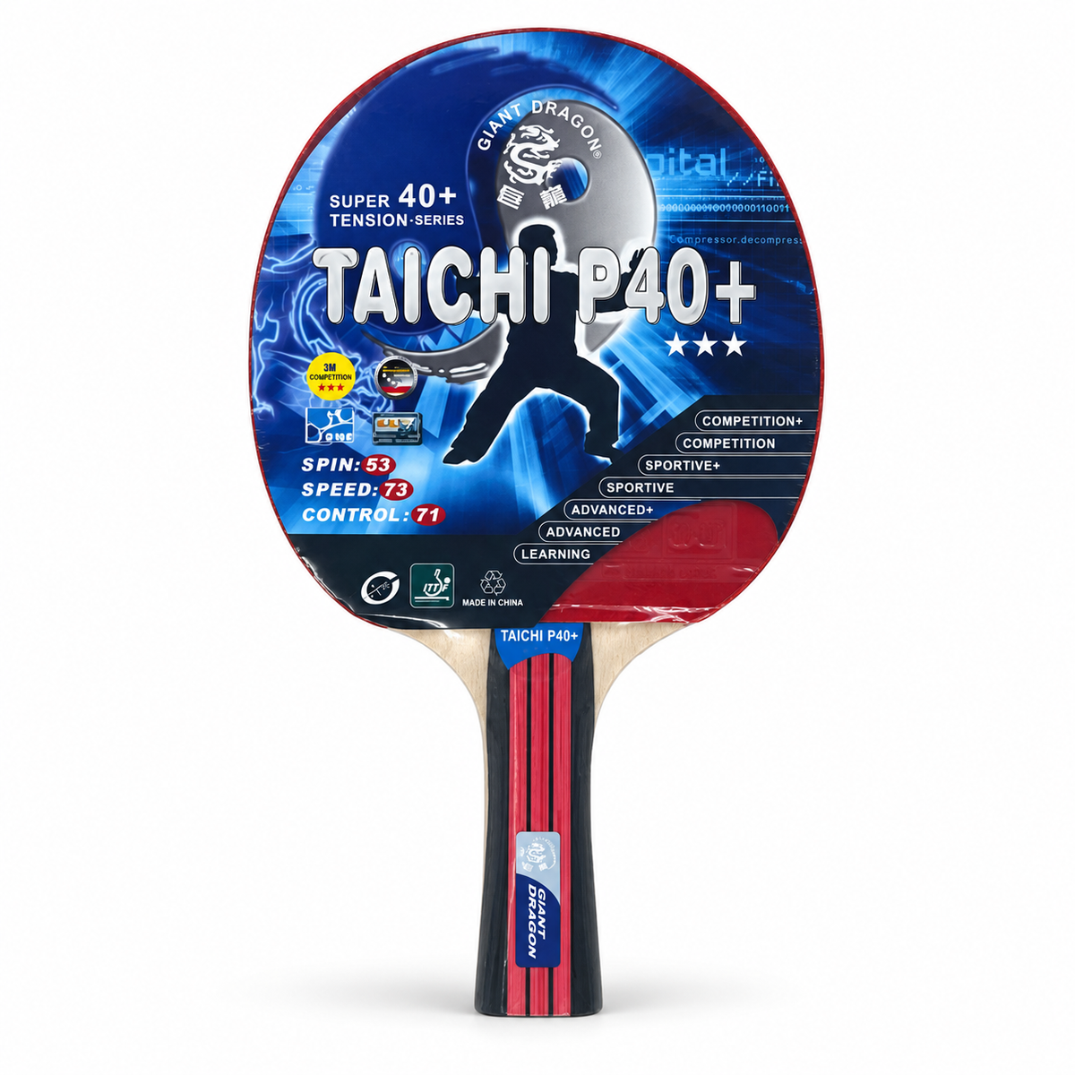 Giant Dragon Taichi P40+ 3-Star Table Tennis Racket