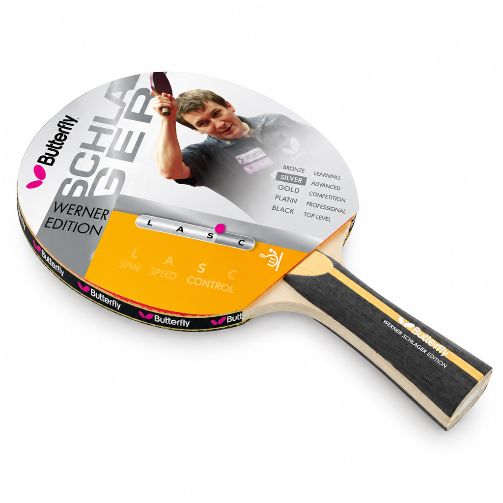 Butterfly Werner Schlager Silver Edition Table Tennis Racket