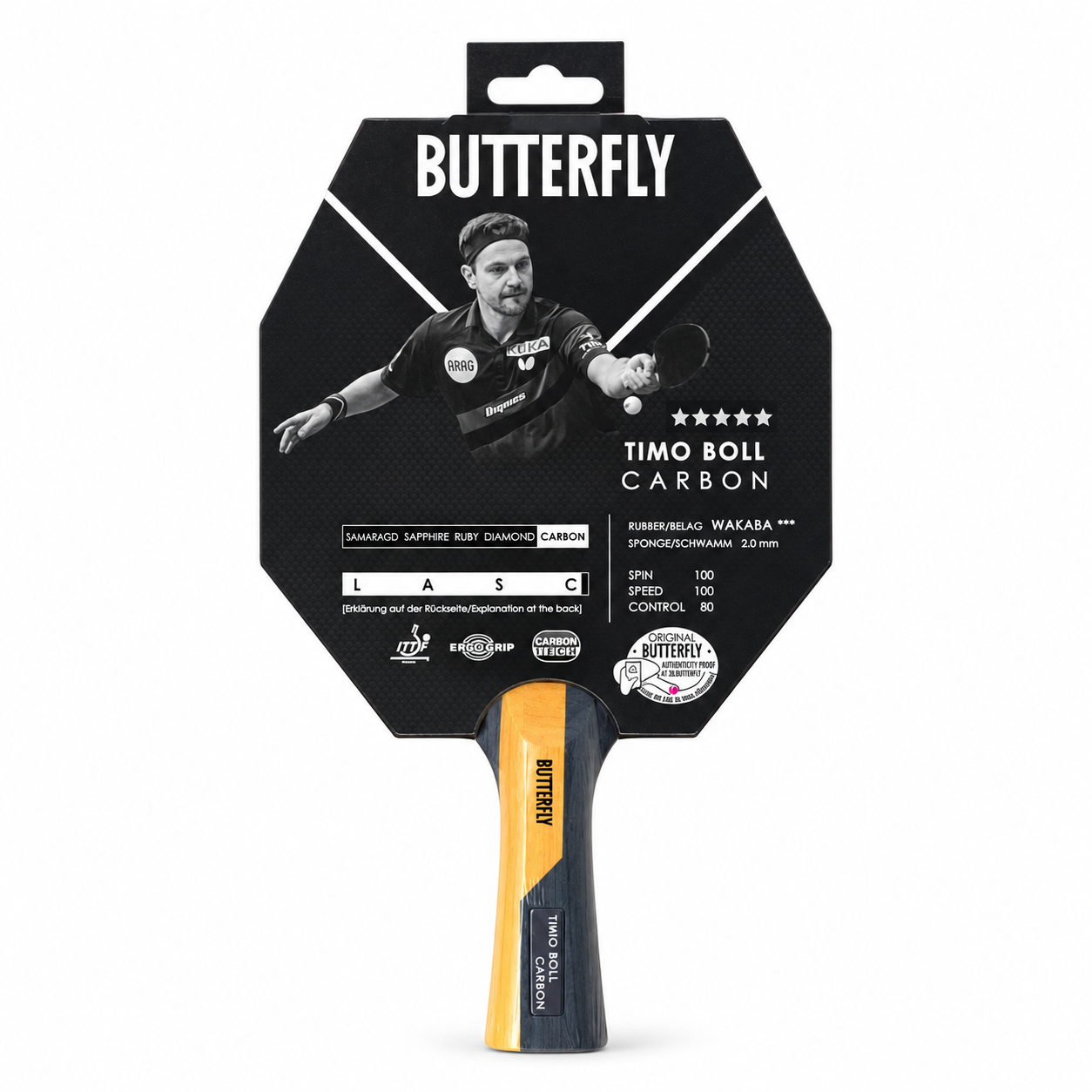 Butterfly Timo Boll Carbon Table Tennis Racket