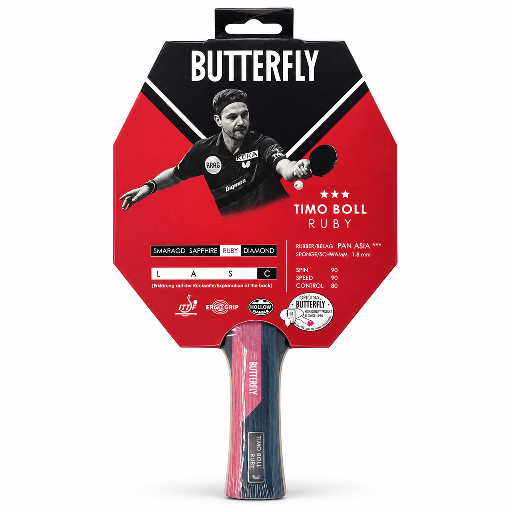 Butterfly Timo Boll Ruby 3-Star Table Tennis Racket