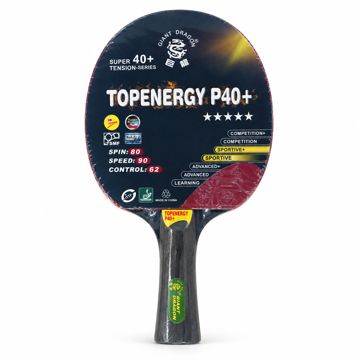 Giant Dragon Topenergy P40+ 5-Star Table Tennis Racket