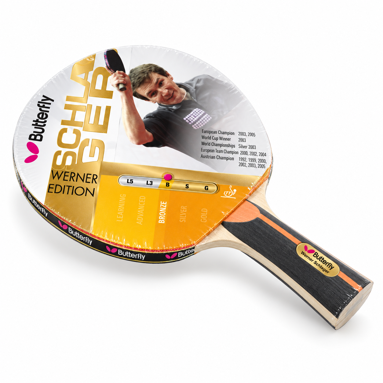 Butterfly Werner Schlager Bronze Table Tennis Racket