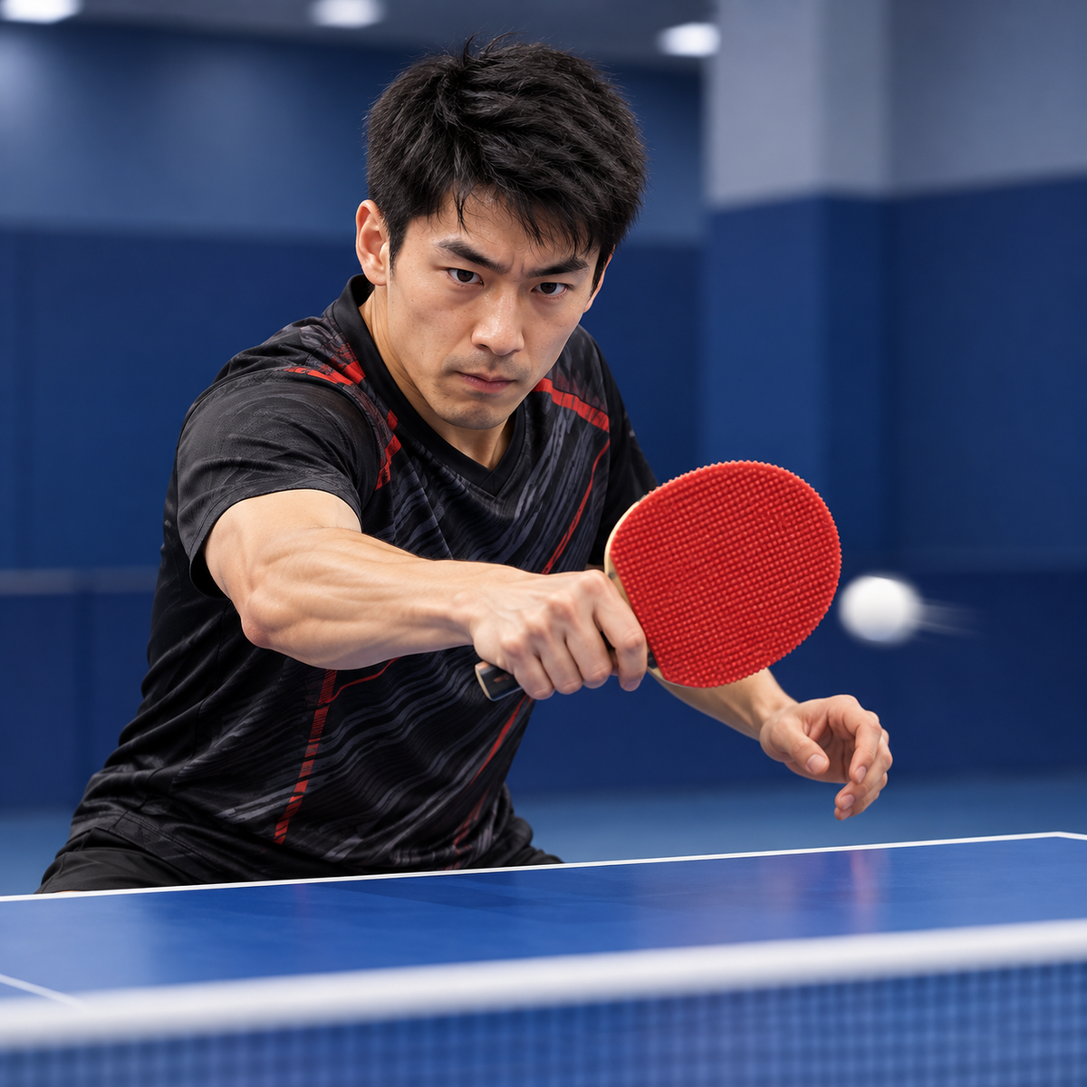 Butterfly Speedy P.O. Pips-Out Table Tennis Rubber – Red