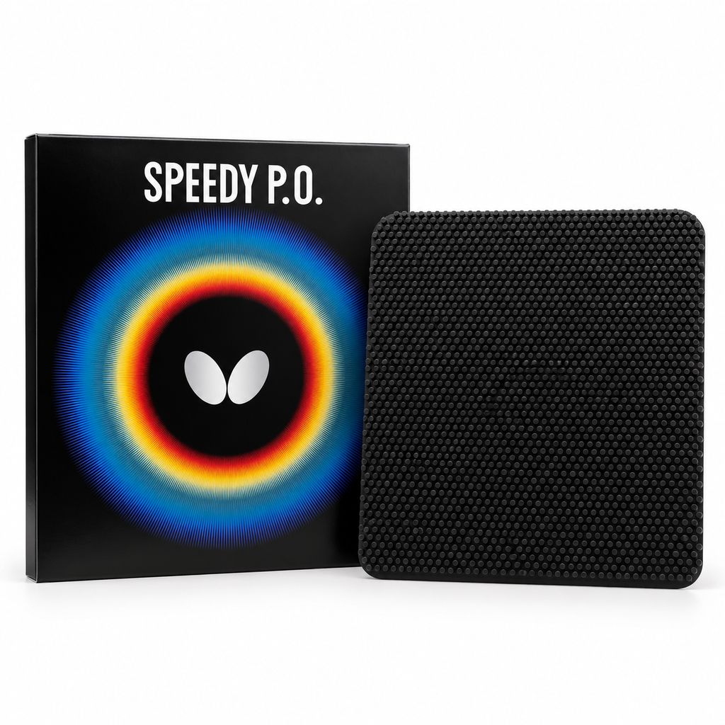 Butterfly Speedy P.O. Pips-Out Table Tennis Rubber – Black