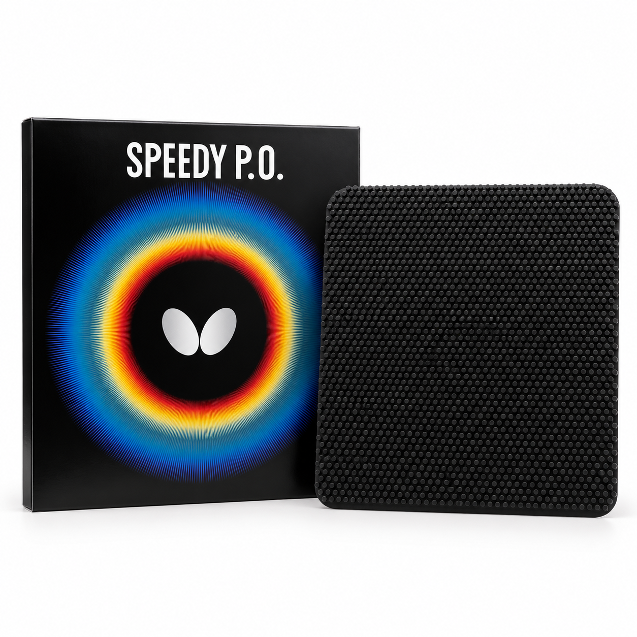 Butterfly Speedy P.O. Pips-Out Table Tennis Rubber – Black