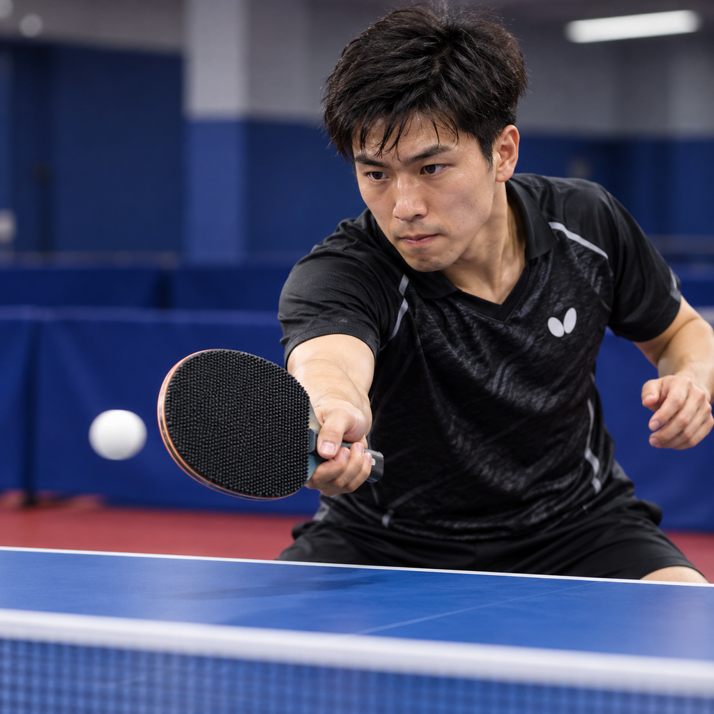 Butterfly Speedy P.O. Pips-Out Table Tennis Rubber – Black