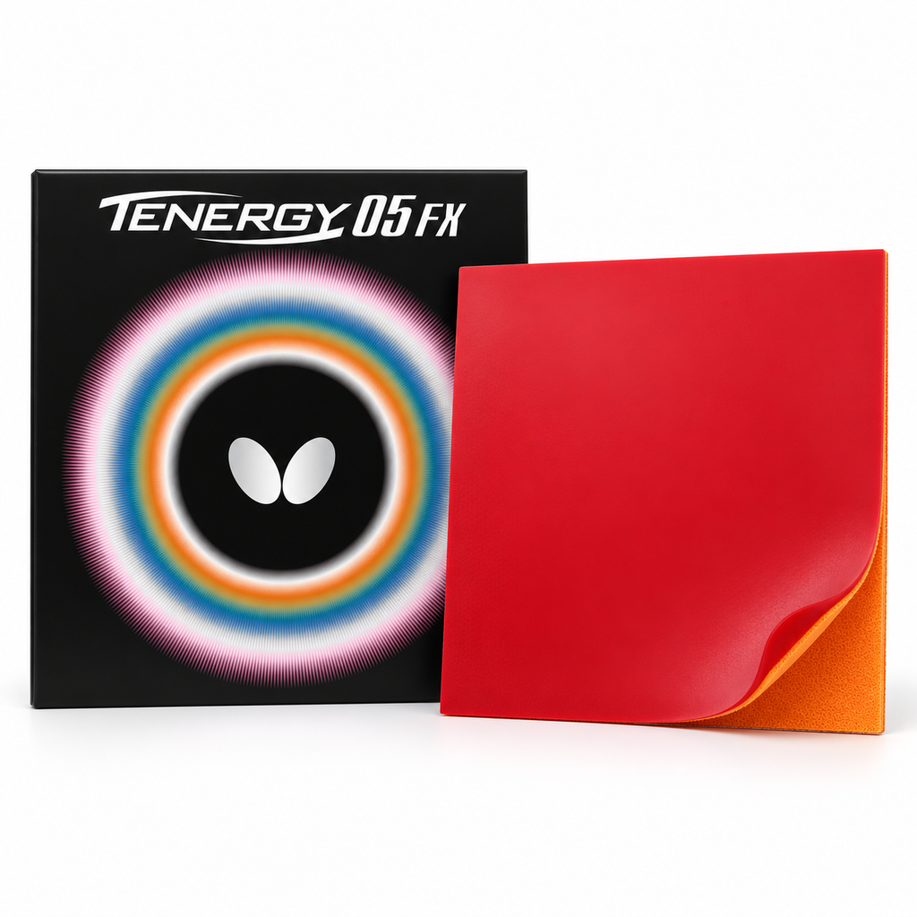 Butterfly Tenergy 05 FX Table Tennis Rubber – Red