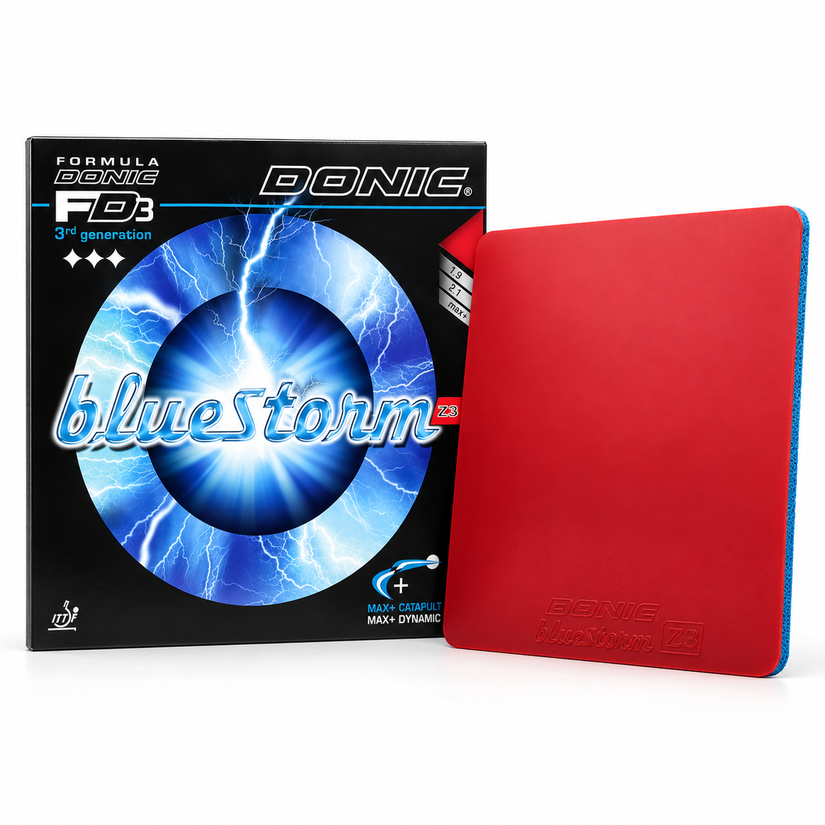 Donic Bluestorm Z3 Table Tennis Rubber – Red