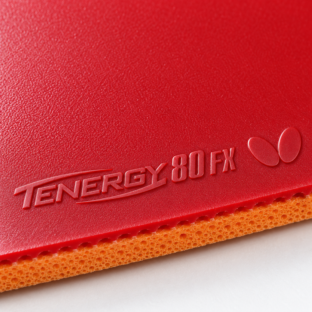 Butterfly Tenergy 80 FX Table Tennis Rubber – Red