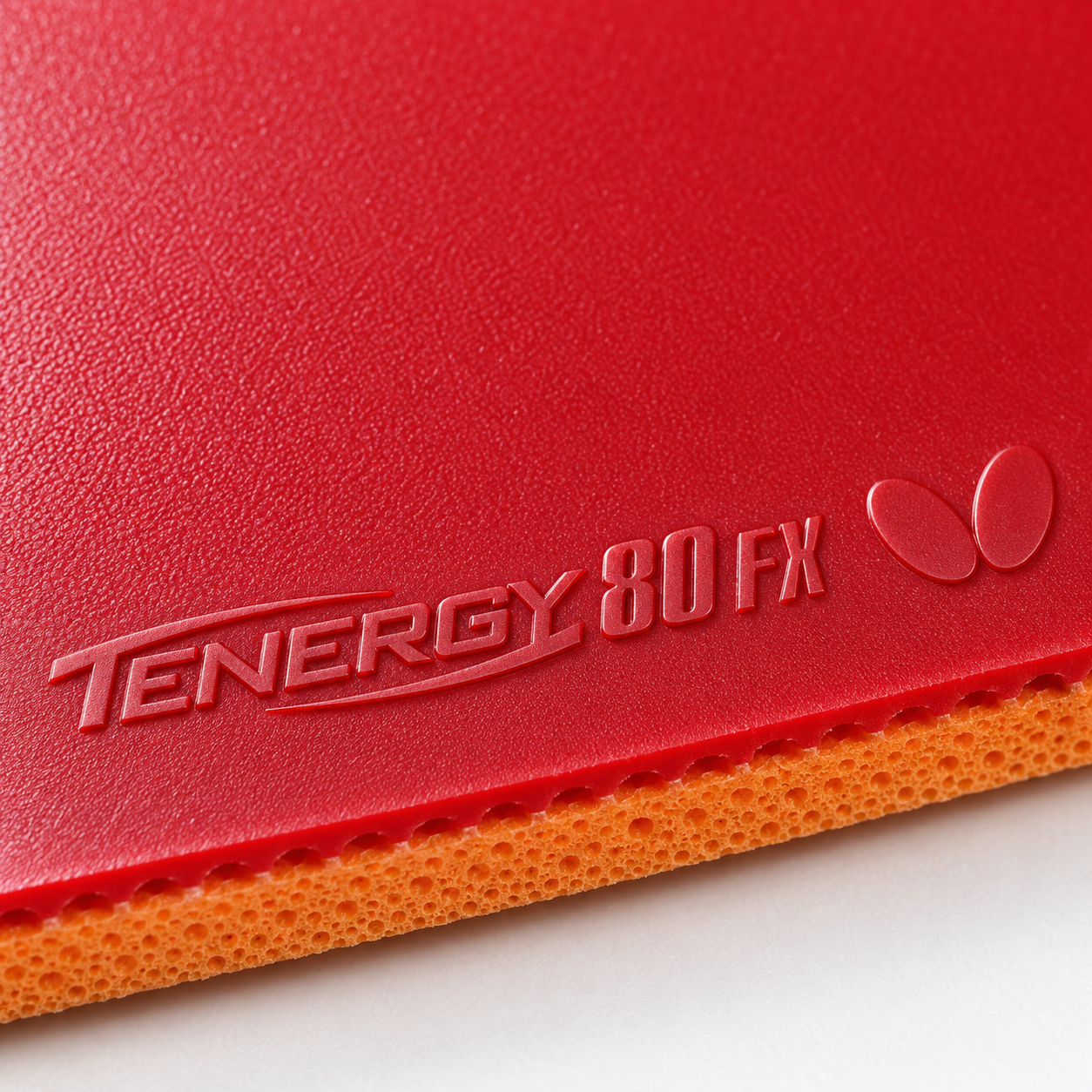 Butterfly Tenergy 80 FX Table Tennis Rubber – Red