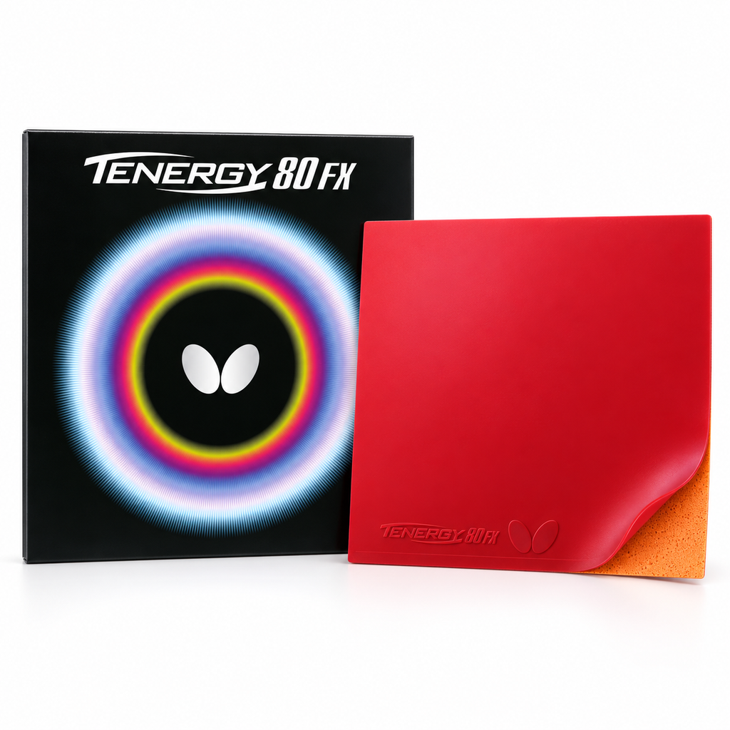 Butterfly Tenergy 80 FX Table Tennis Rubber – Red