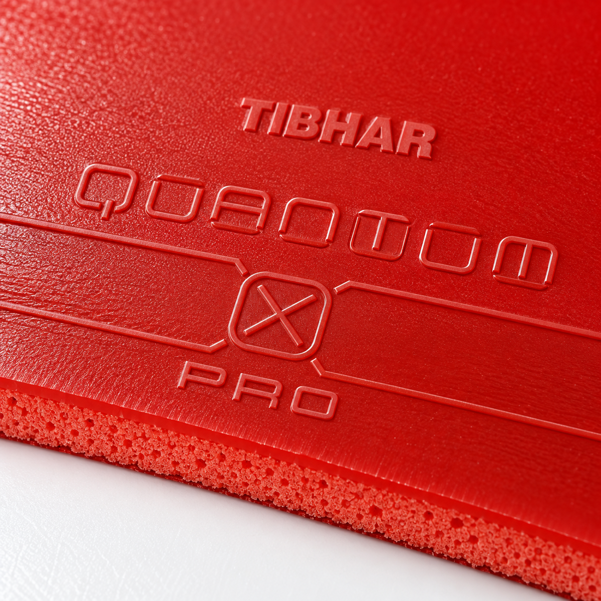 Tibhar Quantum X Pro Table Tennis Rubber – Red